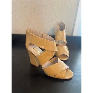 Louise Et Cie Kriztsa Block Heel Nude Cream Heels Size 8